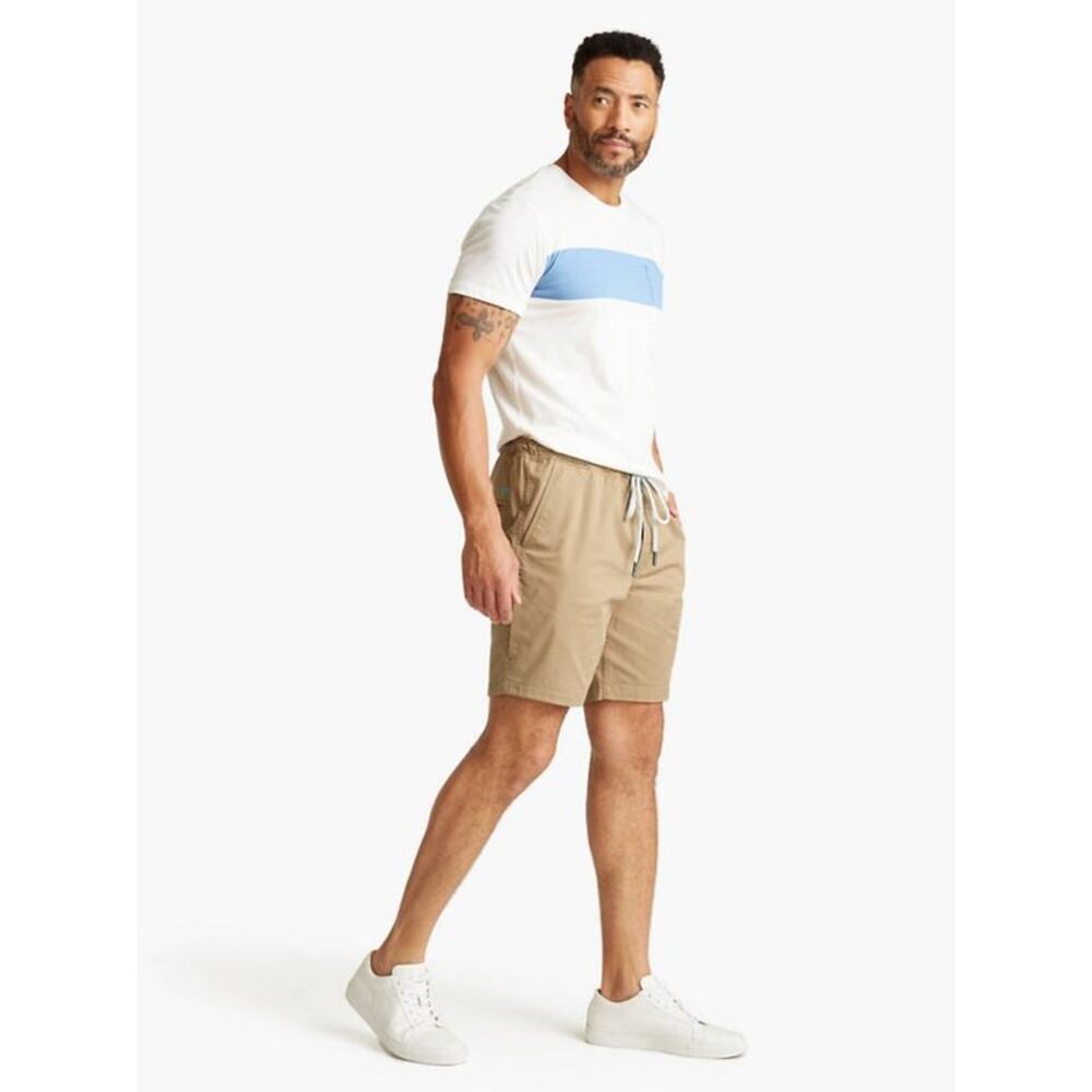NWT DOCKERS Mens Beige Drawstring Flat Frong Stretch Shorts XL